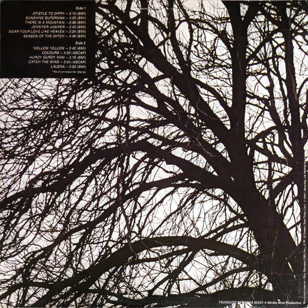 Donovan : Donovan's Greatest Hits (LP, Comp, RE, Pit)