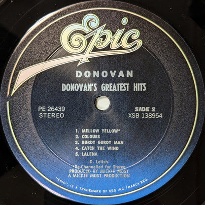 Donovan : Donovan's Greatest Hits (LP, Comp, RE, Pit)