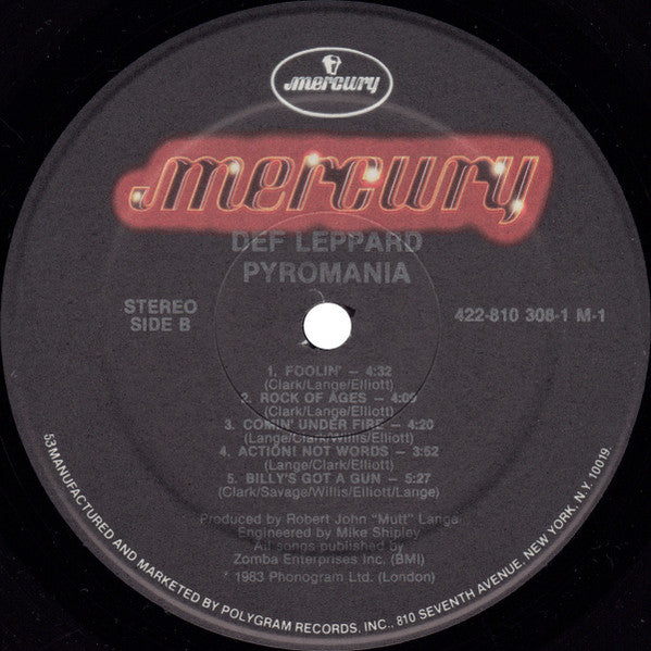 Def Leppard : Pyromania (LP, Album, 53 )