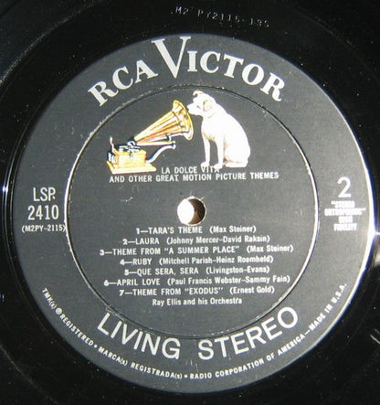 Ray Ellis And His Orchestra : La Dolce Vita And Other Great Motion Picture Themes (LP, Album, RE)