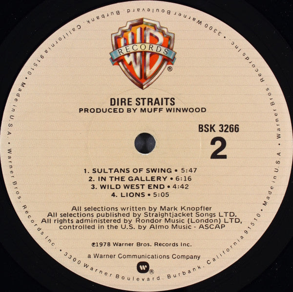 Dire Straits : Dire Straits (LP, Album, Jac)
