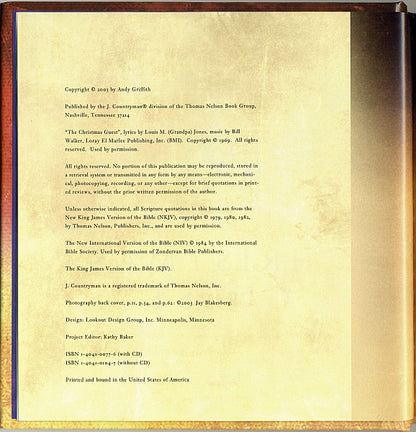 Andy Griffith : The Christmas Guest (Box + CD, Album)