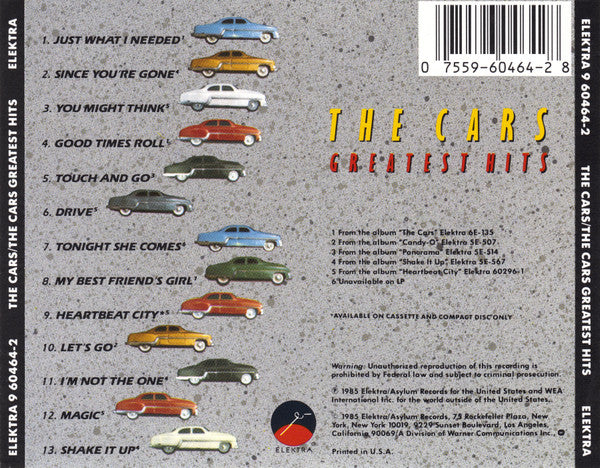 The Cars : The Cars Greatest Hits (CD, Comp)