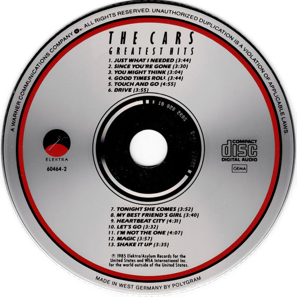 The Cars : The Cars Greatest Hits (CD, Comp)
