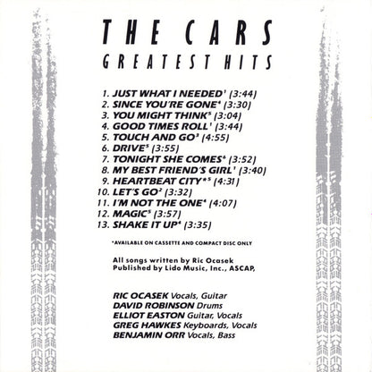 The Cars : The Cars Greatest Hits (CD, Comp)