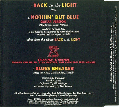 Brian May : Back To The Light Plus Star Fleet Part 2 (CD, Single, CD2)