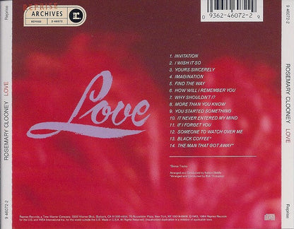 Rosemary Clooney : Love (CD, Album, RE)