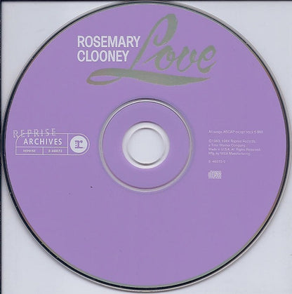 Rosemary Clooney : Love (CD, Album, RE)