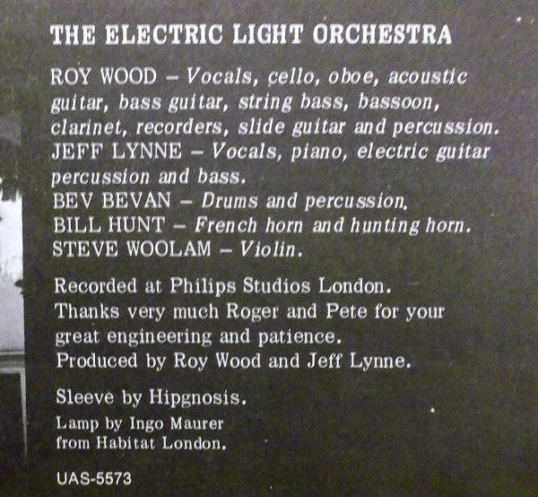 Electric Light Orchestra : No Answer (LP, Album, RE, Gat)