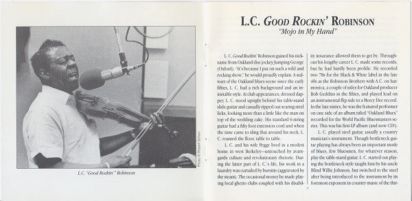 L.C. Good Rockin' Robinson* : Mojo In My Hand (CD, Album, RE)