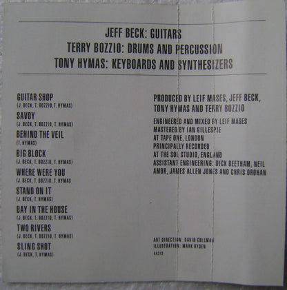 Jeff Beck With Terry Bozzio And Tony Hymas : Jeff Beck's Guitar Shop With Terry Bozzio And Tony Hymas (Cass, Album, Dol)