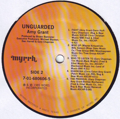 Amy Grant : Unguarded (LP, Album, "O")