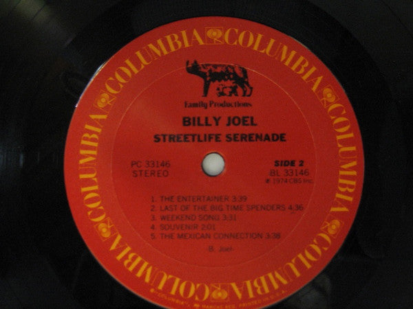 Billy Joel : Streetlife Serenade (LP, Album, RE)