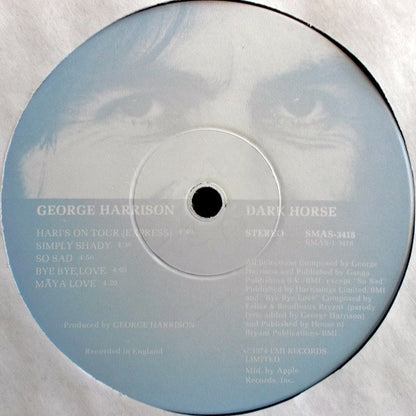 George Harrison : Dark Horse (LP, Album, Blu)
