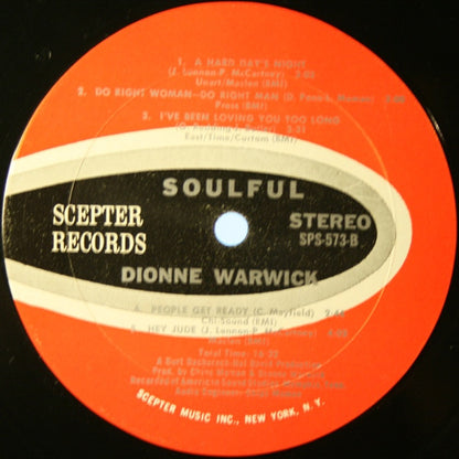 Dionne Warwick : Soulful (LP, Album, Mon)