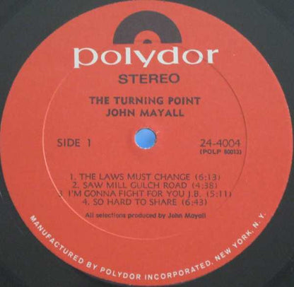 John Mayall : The Turning Point (LP, Album, All)