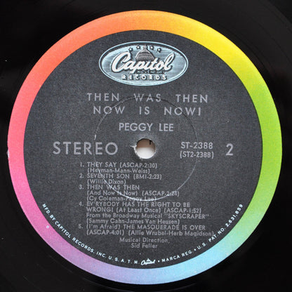 Peggy Lee : Then Was Then Now Is Now! (LP, Album)