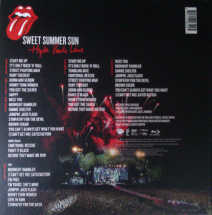 The Rolling Stones : Sweet Summer Sun - Hyde Park Live  (2xCD, Album, Del + 2xDVD-V, NTSC + Blu-ray)