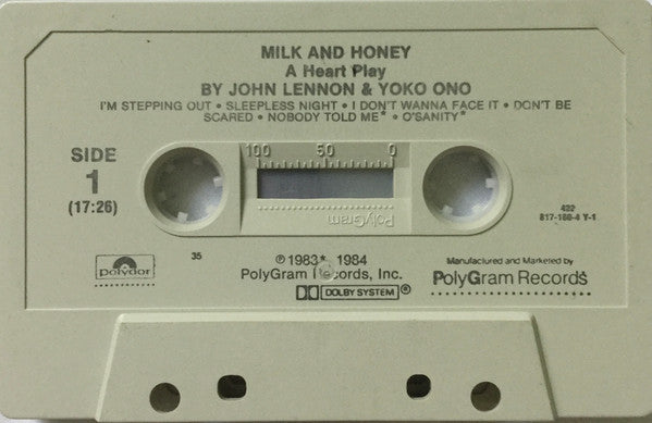 John Lennon & Yoko Ono : Milk And Honey (Cass, Album, 35)