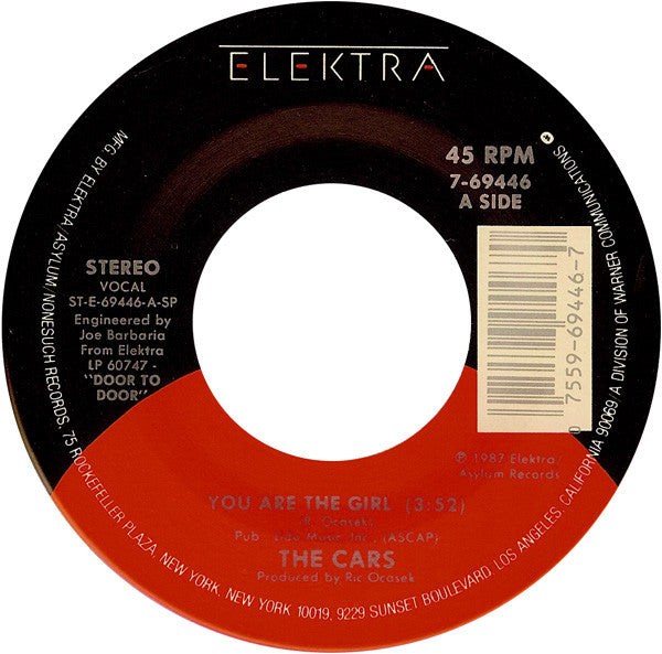 The Cars : You Are The Girl (7", Single, Spe)