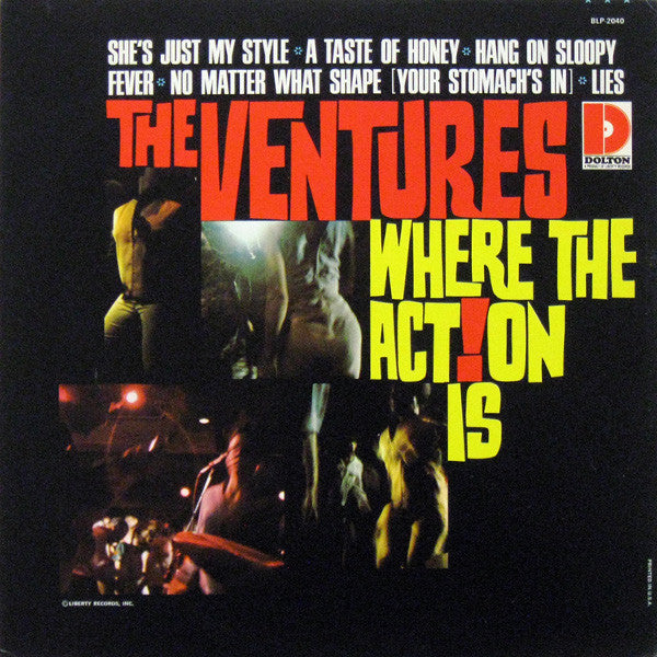 The Ventures : Where The Action Is (LP, Album, Mono, RP, Roc)