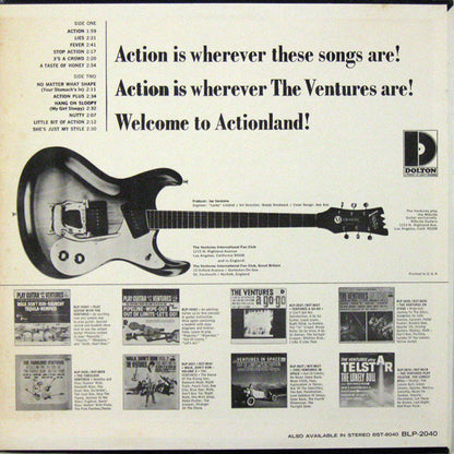The Ventures : Where The Action Is (LP, Album, Mono, RP, Roc)