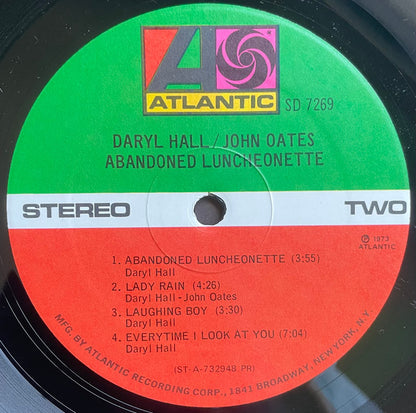 Daryl Hall / John Oates* : Abandoned Luncheonette (LP, Album, PR )