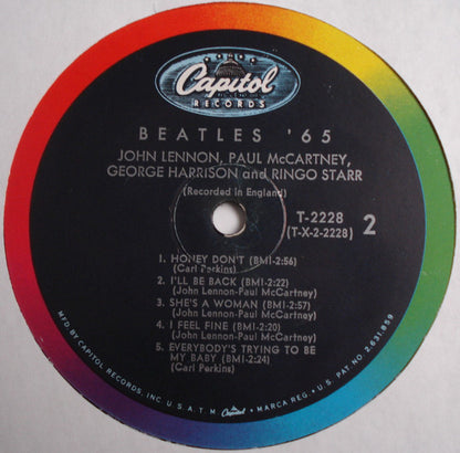 The Beatles : Beatles '65 (LP, Album, Mono, Glo)
