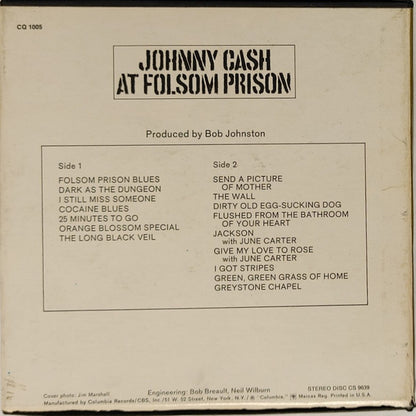 Johnny Cash : At Folsom Prison (Reel, 4tr Stereo, Album)