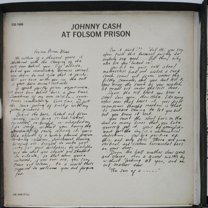 Johnny Cash : At Folsom Prison (Reel, 4tr Stereo, Album)