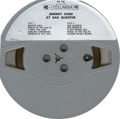 Johnny Cash : Johnny Cash At San Quentin (Reel, 4tr Stereo, 7" Reel, Album, Lar)