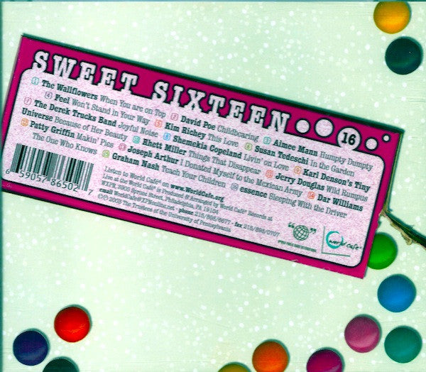 Various : Live At The World Cafe: Sweet Sixteen (CD, Album, Comp)