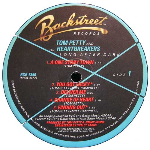 Tom Petty And The Heartbreakers : Long After Dark (LP, Album, Ltd, Promo)