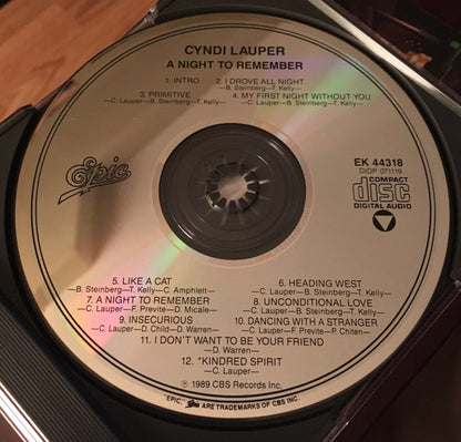 Cyndi Lauper : A Night To Remember (CD, Album)