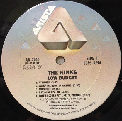 The Kinks : Low Budget (LP, Album)