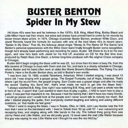 Buster Benton : Spider In My Stew (CD, Album, RE)