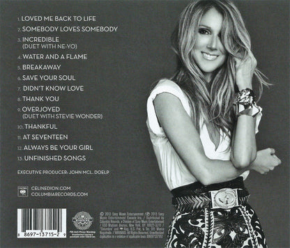 Celine Dion* : Loved Me Back To Life (CD, Album)
