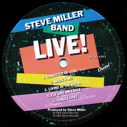 Steve Miller Band : Live ! (LP, Album, Clu)
