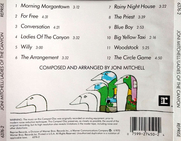Joni Mitchell : Ladies Of The Canyon (CD, Album, RE, Spe)