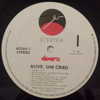 Doors* : Alive, She Cried (LP, Album, Spe)