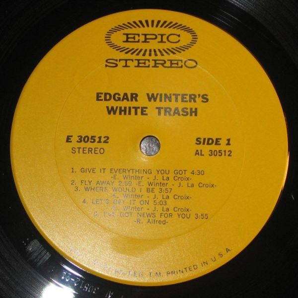 Edgar Winter's White Trash : Edgar Winter's White Trash (LP, Album, Yel)