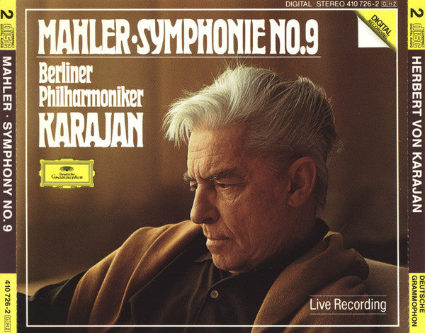 Mahler* – Berliner Philharmoniker, Karajan* : Symphonie No. 9 (2xCD, Album)