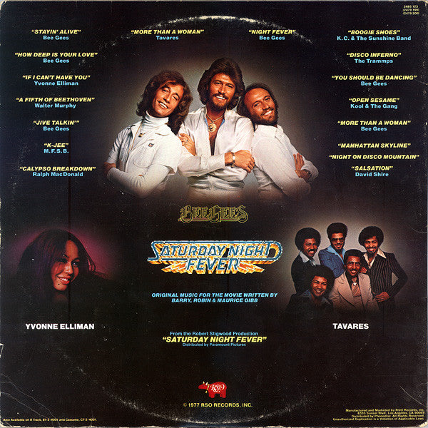 Various : Saturday Night Fever (The Original Movie Sound Track) (2xLP, Album, Comp, Pit)