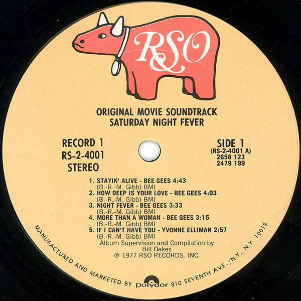 Various : Saturday Night Fever (The Original Movie Sound Track) (2xLP, Album, Comp, Pit)