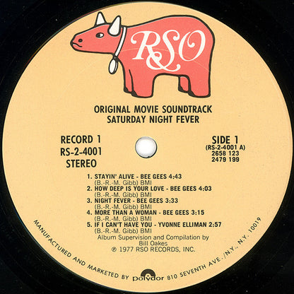 Various : Saturday Night Fever (The Original Movie Sound Track) (2xLP, Album, Comp, Pit)