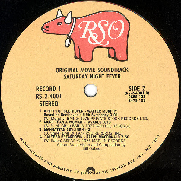 Various : Saturday Night Fever (The Original Movie Sound Track) (2xLP, Album, Comp, Pit)