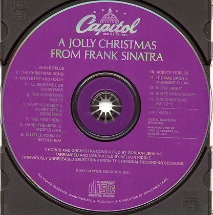Frank Sinatra : A Jolly Christmas From Frank Sinatra (CD, Album, Mono, RE, RM)