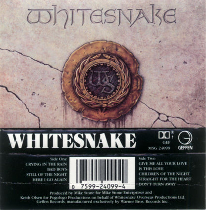 Whitesnake : Whitesnake (Cass, Album, RE, SR,)