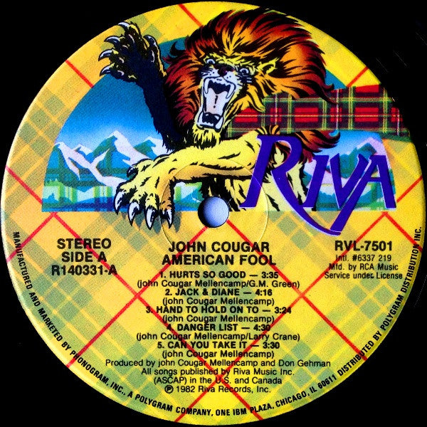 John Cougar* : American Fool (LP, Album, Club, RCA)