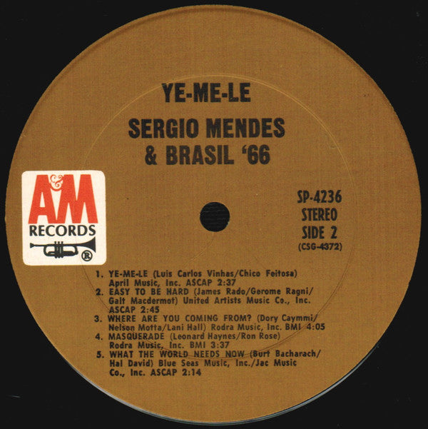 Buy Sérgio Mendes & Brasil '66 : Ye-Me-Le (LP, Album, Pit) Online